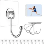 Strjobaili 12-Pack Heavy Duty Adhesive Hooks for $4.99