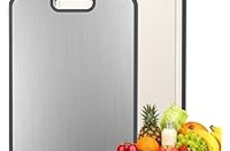 Sumzzz 16×11-inch Double-Sided Titanium Cutting Board – $14.77 ($49.99 Original)