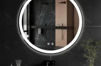 Sweetcrispy 30″ Round LED Backlit Mirror for $53