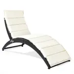 Tangkula Foldable Patio Lounge Chair for $57.99