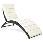 Tangkula Foldable Patio Lounge Chair Now $57.99
