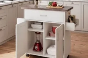 Techni Home Deluxe Mobile Kitchen Cart Now $109.37