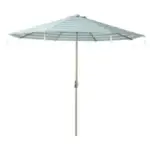 Tempera 10′ Auto-Tilt Patio Umbrella with Fringe for $30
