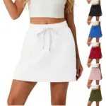 Women’s Tennis Mini Skirt with Built-in Shorts for $10.99