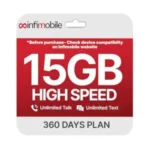 12-Month Infimobile Prepaid Plan with Unlimited Talk/Text and 15GB Data for $119