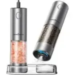 ThermoMaven USB-Rechargeable Electric Salt & Pepper Grinder Set with LED Light for $19.99