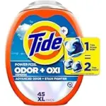 4-Pack Tide Odor Defense + Oxi Laundry Detergent Pacs for $44.49