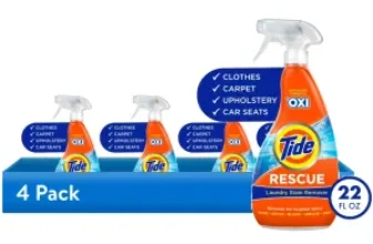 4-Pack Tide Ultra Oxi All-Fabric Laundry Stain Remover Spray for $13