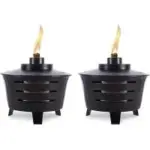 TIKI Mini Fire Pit Tabletop Torch Set (2-Pack) for $20