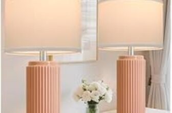 TOBUSA 23.5-inch Ceramic Table Lamps Set of 2 for $44.99