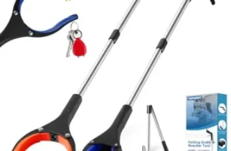 2-Pack TOPGROT 34″ Foldable Reacher Grabber Pickup Tool for $14