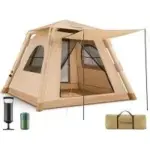Trakiom 4-Person Inflatable Tent with Automatic & Manual Pump for $118.99