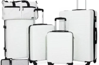 7-Piece Tripcomp Hardside Luggage Set with TSA Lock for $93