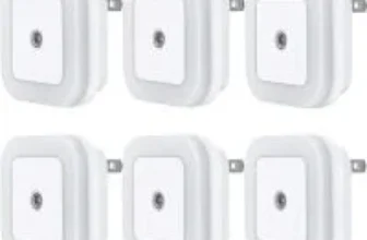Uigos 0.5W Smart Sensor Dusk to Dawn LED Night Light 6-Pack for $5.99