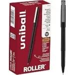 12-Pack Uniball Rollerball Pens, Micro Point 0.5mm for $7.12