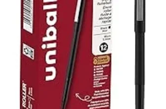 12-Pack Uniball Rollerball Pens, Micro Point 0.5mm for $7.12