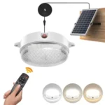 UPONUN Solar Ceiling Light with 4,400mAh Battery Now $19