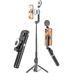 Uskeyvision SPT-02 49-Inch Selfie Stick & Tripod with Remote and Light for $19.99