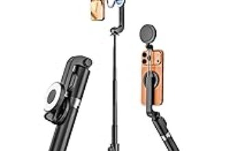 Uskeyvision SPT-02 49-Inch Selfie Stick & Tripod with Remote and Light for $19.99