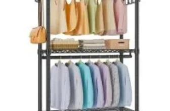 VIPEK R2 Medium Adjustable Rolling Clothes Rack for $49.99