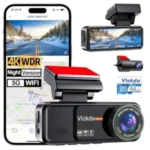 Vlokda 4K + 1080P Dual Dash Camera with 64GB Card Now Only $24