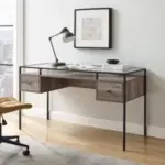 Walker Edison Carlisle Grey Wash 2-Drawer Writing Desk for $49.99