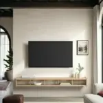 Walker Edison Minimalist Floating TV Stand for TVs up to 70 inches – Now $27.99