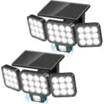 WdtPro 3500-Lumen Solar Outdoor Flood Light for $16.41