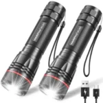 2-Pack WdtPro Rechargeable LED Flashlights for $8.79 with Prime