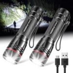 WdtPro SFL002 Rechargeable LED Mini Flashlights (2-Pack) for $8.79
