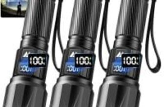 Wdtpro SFL064 Tactical Flashlight 3-Pack for $19.99