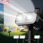 WdtPro Solar 1200mAh Outdoor Landscape Spot Light 4-Pack for $17.99