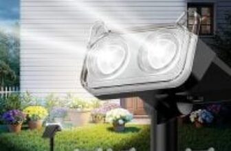 WdtPro Solar 1200mAh Outdoor Landscape Spot Light 4-Pack for $17.99