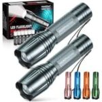 Wdtpro SR2000 Mini LED Flashlight 2-Pack with 6 Batteries for $4.94