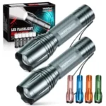 Wdtpro SR2000 Mini LED Flashlight 2-Pack with 6 Batteries for $4.94