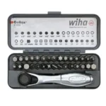 Wiha 32-Piece GoBox Bit Set with Mini Ratchet for $23