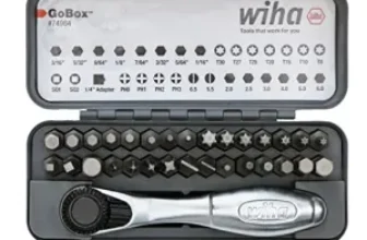 Wiha 32-Piece GoBox Bit Set with Mini Ratchet for $23
