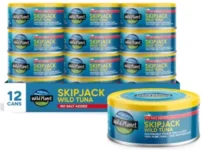 12-Pack 5oz Wild Planet Skipjack Tuna for $18 – No Salt Added