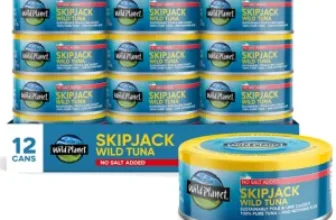 12-Pack 5oz Wild Planet Skipjack Tuna for $18 – No Salt Added