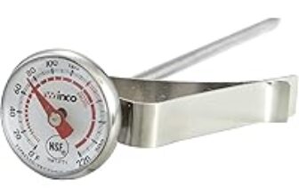 Winco 1-Inch Dial Frothing Thermometer with 5-Inch Probe for $3.39