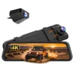 WOLFBOX M40lite 4K 10″ Rear View Mirror Dash Cam for $69.99