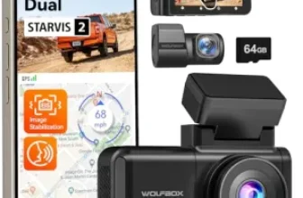 WOLFBOX X3 PRO 1440P Front & Rear STARVIS 2 Dash Cam Now $120