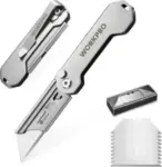 2-Pack WORKPRO EDC Folding Utility Knife with Belt Clip for $9.98