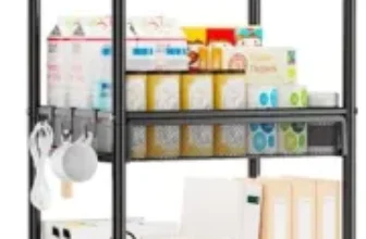 YASONIC 3-Tier Rolling Cart Now Only $17