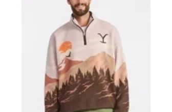 Yellowstone Men’s Faux Shearling Quarter-Zip Jacket – $9.54 at Walmart