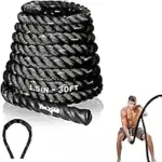 Yes4All 30ft Battle Rope with Extra Protective Sleeve for $21.38