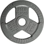 Yes4All 25LB Cast Iron Olympic Weight Plates for $25.59