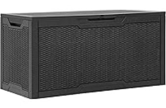 YITAHOME 100 Gallon Resin Deck Box for $59.99