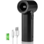 ZenHustle 5-Gear 4500mAh USB-Rechargeable Handheld Turbo Fan for $9.89