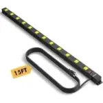 Zesun 15′ 75W 12-Outlet Industrial Power Strip for $25.99
